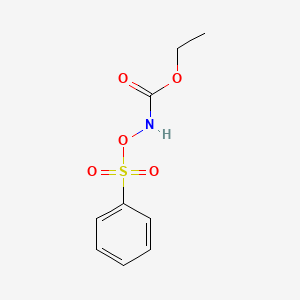 B15376089 Ethyl[(phenylsulfonyl)oxy]carbamate CAS No. 50990-02-8