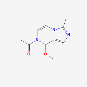 1-(8-ethoxy-3-methyl-8H-imidazo[1,5-a]pyrazin-7-yl)ethanone