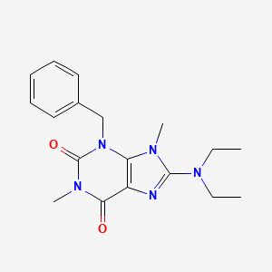 3-Benzyl-8-(diethylamino)-1,9-dimethylpurine-2,6-dione