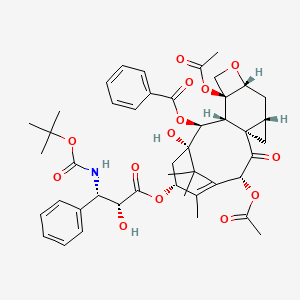 [(1S,2S,3R,4S,7R,9S,11R,13R,16R)-4,13-diacetyloxy-1-hydroxy-16-[(2R,3S)-2-hydroxy-3-[(2-methylpropan-2-yl)oxycarbonylamino]-3-phenylpropanoyl]oxy-15,18,18-trimethyl-12-oxo-6-oxapentacyclo[12.3.1.03,11.04,7.09,11]octadec-14-en-2-yl] benzoate