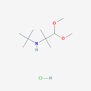 1,1-dimethoxy-2-methyl-N-tert-butyl-propan-2-amine