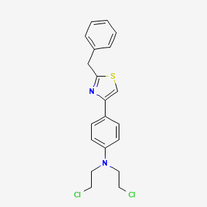 4-(2-Benzyl-1,3-thiazol-4-yl)-n,n-bis(2-chloroethyl)aniline