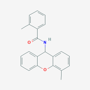 2-methyl-N-(4-methyl-9H-xanthen-9-yl)benzamide