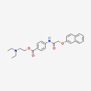 2-Diethylaminoethyl 4-[(2-naphthalen-2-yloxyacetyl)amino]benzoate