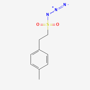 molecular formula C9H11N3O2S B15376263 N-diazo-2-(4-methylphenyl)ethanesulfonamide CAS No. 54664-51-6