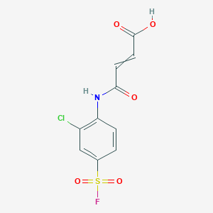 4-(2-chloro-4-fluorosulfonylanilino)-4-oxobut-2-enoic acid