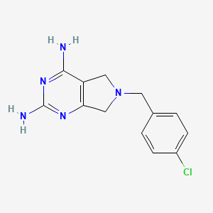 6-p-Chlorobenzyl-2,4-diamino-6,7-dihydro-5H-pyrrolo[3,4-d]pyrimidine