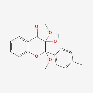 3-Hydroxy-2,3-dimethoxy-2-(4-methylphenyl)-2,3-dihydro-4h-chromen-4-one