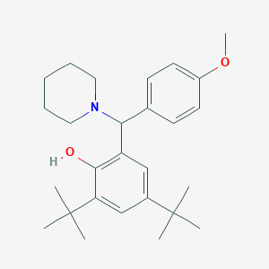 2,4-Ditert-butyl-6-[(4-methoxyphenyl)-piperidin-1-ylmethyl]phenol