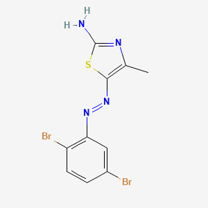 5-[(2,5-Dibromophenyl)diazenyl]-4-methyl-1,3-thiazol-2-amine