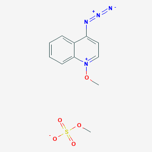 4-Azido-1-methoxyquinolin-1-ium methyl sulfate