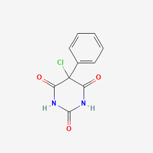 2,4,6(1H,3H,5H)-Pyrimidinetrione, 5-chloro-5-phenyl-