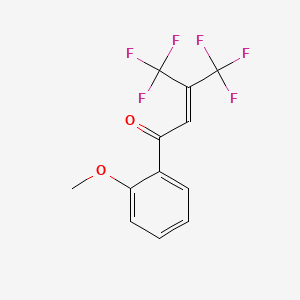 4,4,4-Trifluoro-1-(2-methoxyphenyl)-3-(trifluoromethyl)but-2-en-1-one