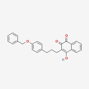 3-{3-[4-(Benzyloxy)phenyl]propyl}-4-hydroxynaphthalene-1,2-dione