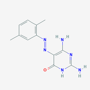 4(3H)-Pyrimidinone, 2,6-diamino-5-[2-(2,5-dimethylphenyl)diazenyl]-