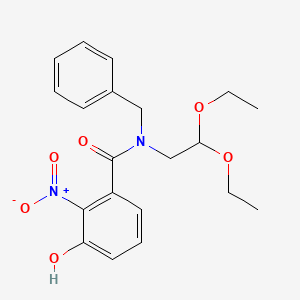 N-benzyl-N-(2,2-diethoxyethyl)-3-hydroxy-2-nitrobenzamide