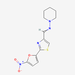 N-[[2-(5-Nitro-2-furanyl)-4-thiazolyl]methylene]-1-piperidinamine