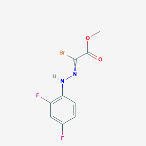 Ethyl 2-bromo-2-[2-(2,4-difluorophenyl)hydrazono]acetate