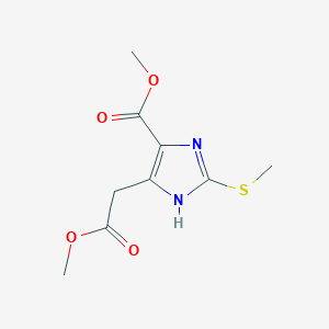 Methyl 5-(2-methoxy-2-oxoethyl)-2-(methylsulfanyl)-1h-imidazole-4-carboxylate