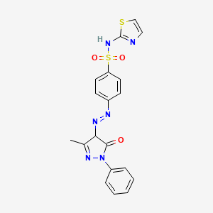 4-[(e)-(3-Methyl-5-oxo-1-phenyl-4,5-dihydro-1h-pyrazol-4-yl)diazenyl]-n-(1,3-thiazol-2-yl)benzenesulfonamide