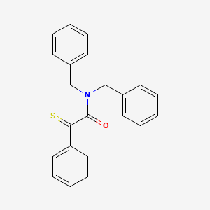 molecular formula C22H19NOS B15376800 N,N-dibenzyl-2-phenyl-2-sulfanylideneacetamide CAS No. 65117-42-2