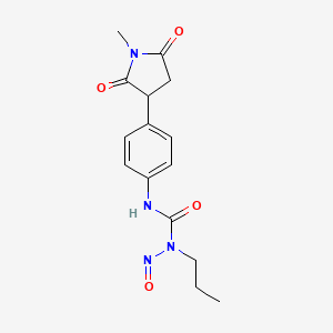 N'-[4-(1-methyl-2,5-dioxopyrrolidin-3-yl)phenyl]-N-nitroso-N-propylurea