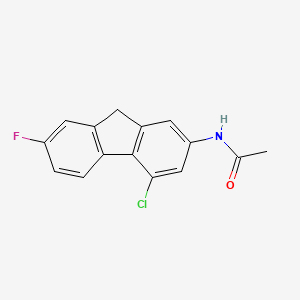 molecular formula C15H11ClFNO B15376830 n-(4-Chloro-7-fluoro-9h-fluoren-2-yl)acetamide CAS No. 1914-41-6