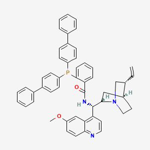 molecular formula C51H46N3O2P B15376865 2-(Bis[1,1'-biphenyl]-4-ylphosphino)-N-[(8alpha,9S)-6'-methoxycinchonan-9-yl]benzamide 