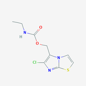 (6-chloroimidazo[2,1-b][1,3]thiazol-5-yl)methyl N-ethylcarbamate