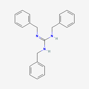 molecular formula C22H23N3 B15376907 1,2,3-Tribenzylguanidine CAS No. 5440-98-2