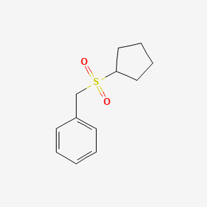 molecular formula C12H16O2S B15376923 [(Cyclopentylsulfonyl)methyl]benzene CAS No. 14633-48-8