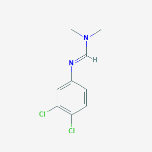 molecular formula C9H10Cl2N2 B15376948 N'-(3,4-dichlorophenyl)-N,N-dimethylmethanimidamide CAS No. 2103-44-8