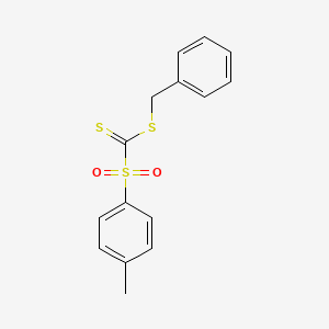 molecular formula C15H14O2S3 B15376952 (Benzylsulfanyl)(4-methylbenzene-1-sulfonyl)methanethione CAS No. 73505-22-3