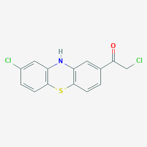 2-Chloro-1-(8-chloro-10H-phenothiazin-2-yl)ethanone