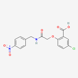 5-Chloro-2-{2-[(4-nitrobenzyl)amino]-2-oxoethoxy}benzoic acid