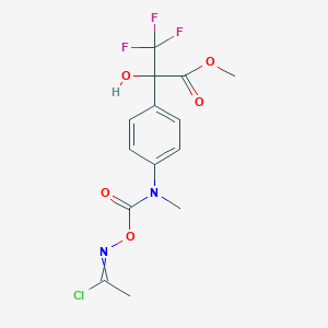 Methyl 2-{4-[({[(1-chloroethylidene)amino]oxy}carbonyl)(methyl)amino]phenyl}-3,3,3-trifluoro-2-hydroxypropanoate