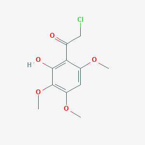 molecular formula C11H13ClO5 B15377024 2-Chloro-1-(2-hydroxy-3,4,6-trimethoxyphenyl)ethanone CAS No. 6938-21-2