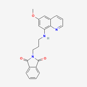 2-[3-[(6-Methoxyquinolin-8-yl)amino]propyl]isoindole-1,3-dione