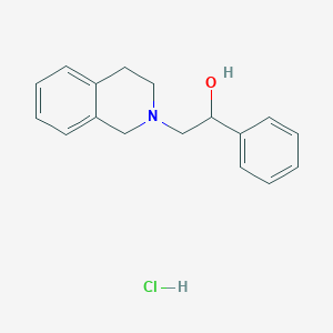 2-(3,4-dihydro-1H-isoquinolin-2-yl)-1-phenylethanol;hydrochloride