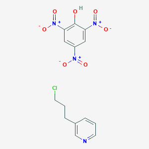 molecular formula C14H13ClN4O7 B15377088 3-(3-Chloropropyl)pyridine;2,4,6-trinitrophenol CAS No. 69603-41-4