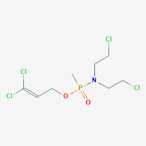 3,3-Dichloroprop-2-en-1-yl n,n-bis(2-chloroethyl)-p-methylphosphonamidate