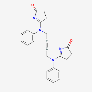 5,5'-[But-2-yne-1,4-diylbis(phenylazanediyl)]di(3,4-dihydro-2H-pyrrol-2-one)