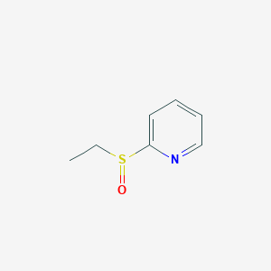 molecular formula C7H9NOS B15377123 Pyridine, 2-(ethylsulfinyl)- CAS No. 87905-04-2