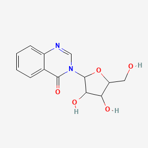 molecular formula C13H14N2O5 B15377142 3-Pentofuranosylquinazolin-4(3h)-one CAS No. 23701-75-9