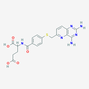 2-[[4-[(2,4-Diaminopyrido[3,2-d]pyrimidin-6-yl)methylsulfanyl]benzoyl]amino]pentanedioic acid