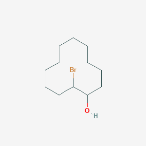 molecular formula C12H23BrO B15377219 2-Bromocyclododecan-1-ol CAS No. 83602-77-1