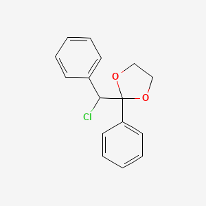 2-(Chloro-phenyl-methyl)-2-phenyl-1,3-dioxolane