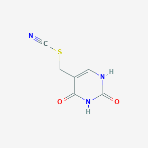 (2,4-dioxo-1H-pyrimidin-5-yl)methyl thiocyanate