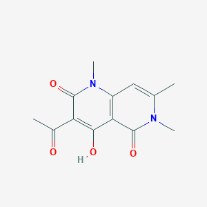 1,6-Naphthyridine-2,5(1H,6H)-dione, 3-acetyl-4-hydroxy-1,6,7-trimethyl-