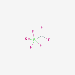 molecular formula CHBF5K B15377258 Potassium difluoromethyl(trifluoro)boranuide 